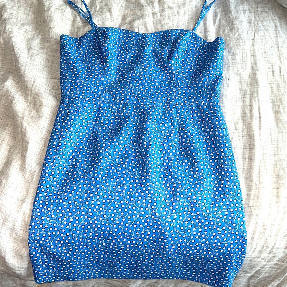Blue Floral French Connection Dress Size 8